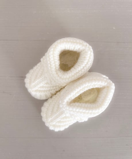 即納baby  knit  shoes