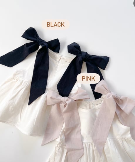 即納 bebe nine Roen ribbon blouse
