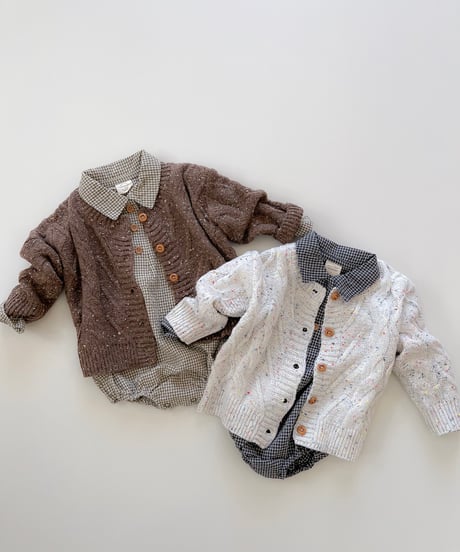 即納marble  Knit cardigan