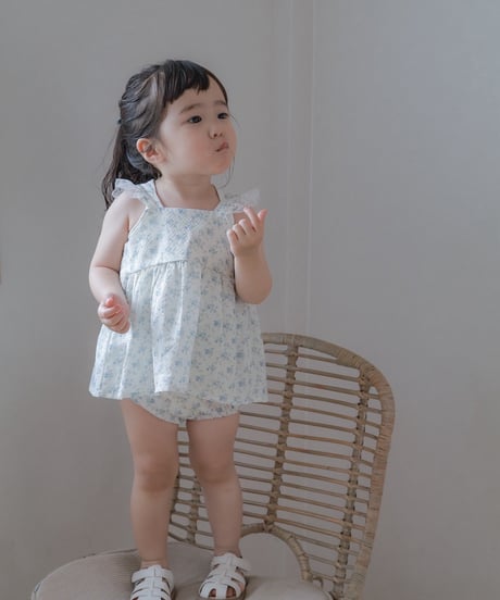 予約 Anne shirley Floral Ribbon Blouse Setup