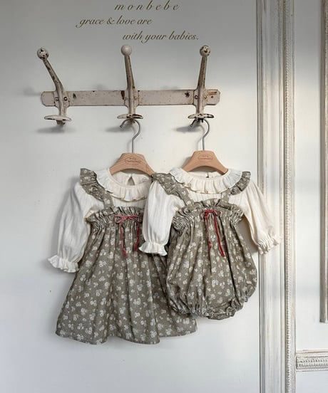 即納monbebe Flower frill dress