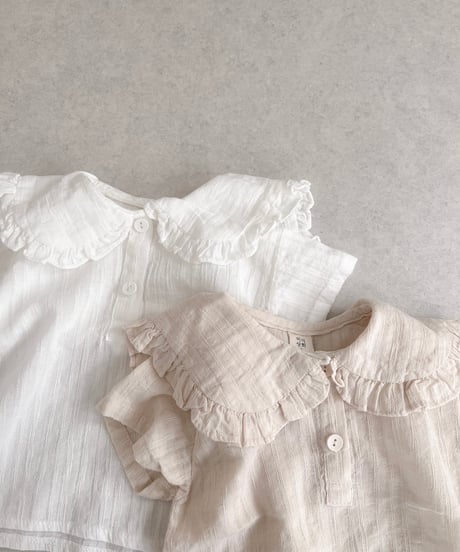 即納 mini frill collar blouse