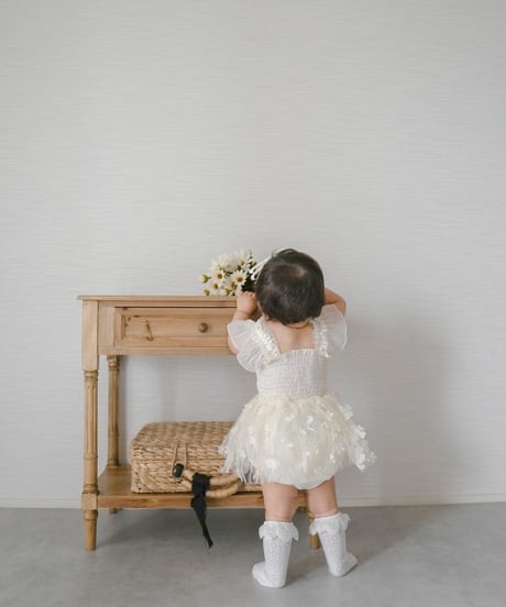即納Blossom Fairy Tulle Romper Dress