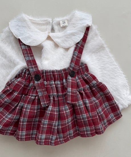 即納mimi market Angora collar tee