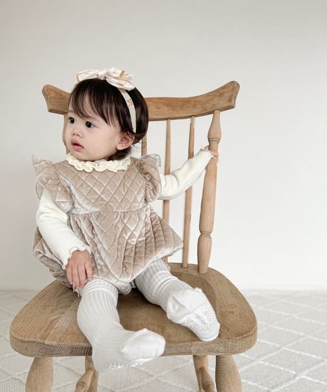 即納velours quilting suit