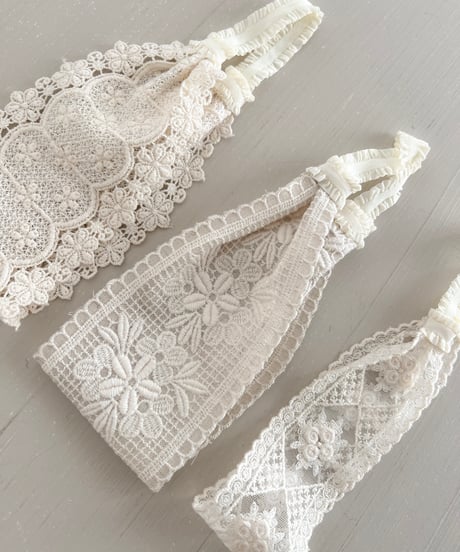 即納lace hair band 3Pset