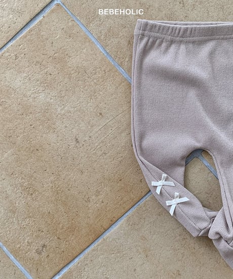 即納 Ribbon oil leggings