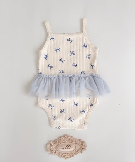 即納 camisole tulle rompers