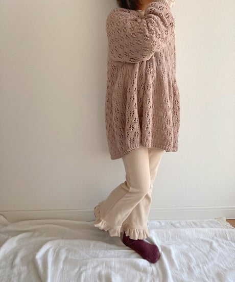 即納90-140cm lib frill flare pants