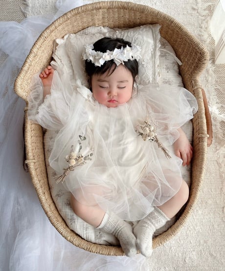 即納Fairy tulle rompers