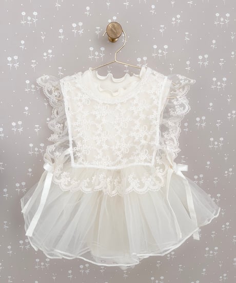 即納no sleeve tulle rompers