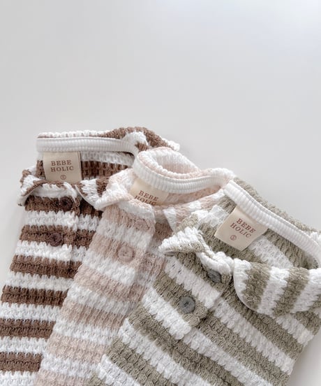 即納 bebeholic Flush stripe suit
