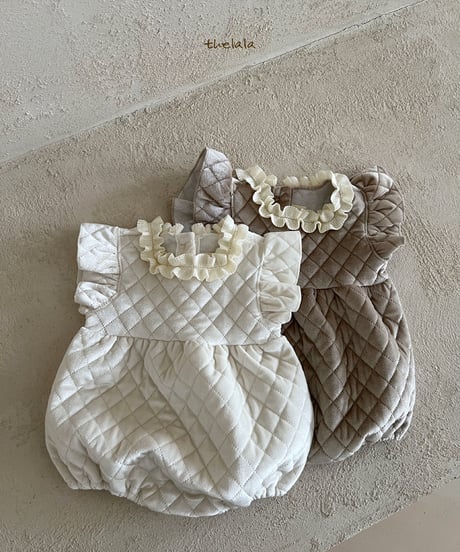 即納velours quilting suit