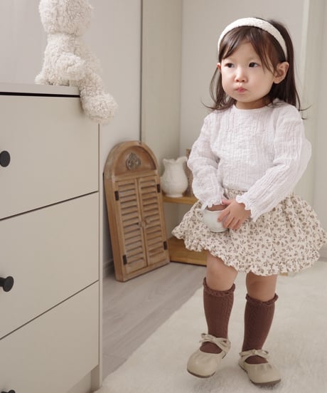 即納 petit flower frill skirt