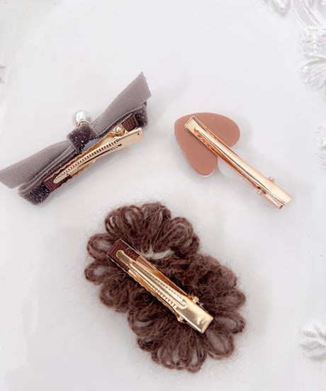 即納 petit bouquet clip set