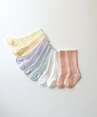 即納baby color high socks