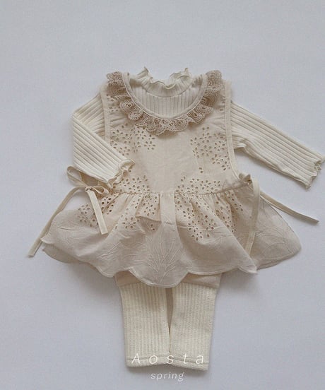 即納 aosta Lace Cotton Blouse