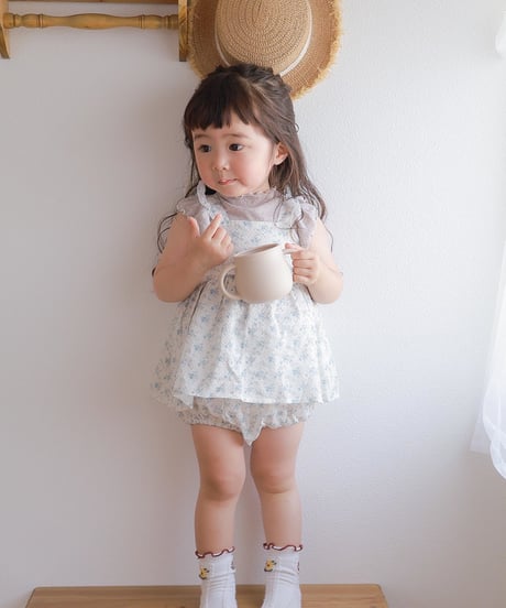 予約 Anne shirley Floral Ribbon Blouse Setup