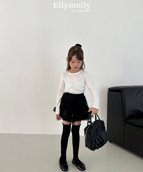 即納 EllyMolly Frilly High Socks