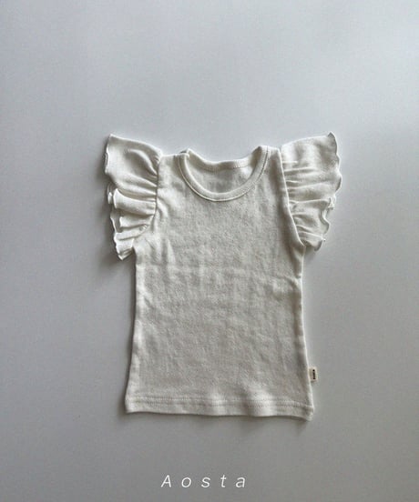 一部即納 aosta Angel frill tee