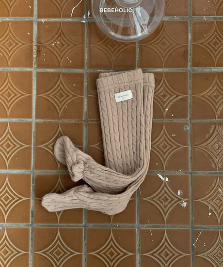 即納 cable knit  leggings