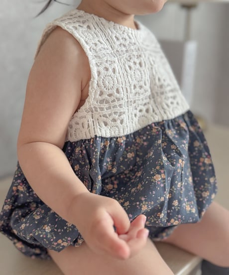 即納 Crochet Flower Rompers