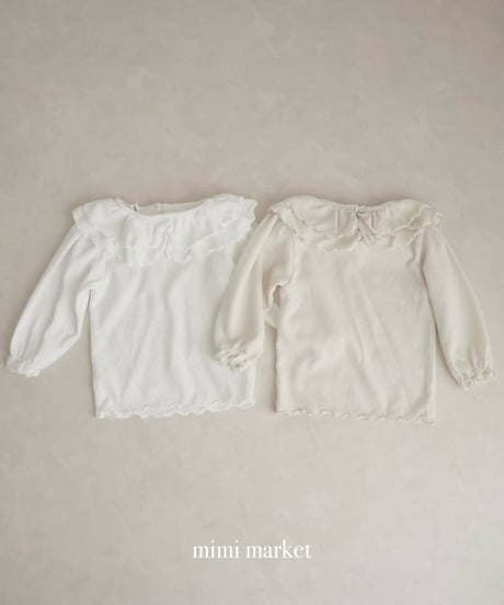 即納 mimi market Double collar tee