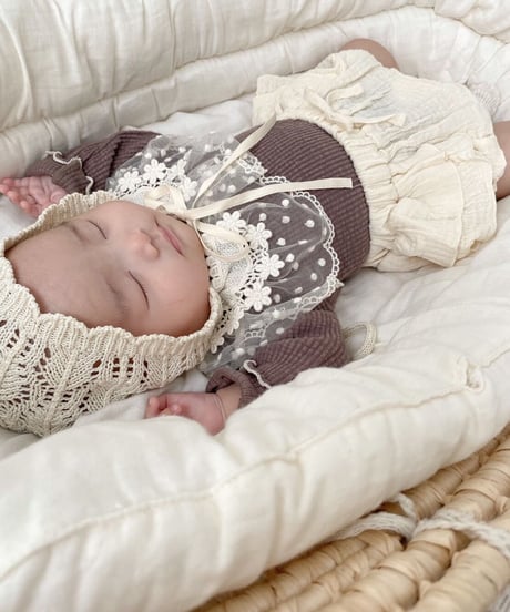 即納lace flower scallop  collar