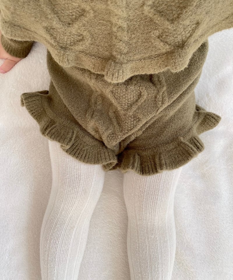 即納 frill knit set up | alli.