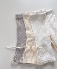 即納  lace boots cut pants