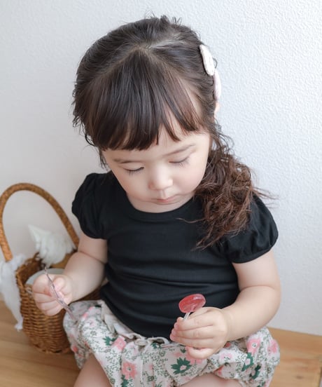 即納  rib ribbon puff tee