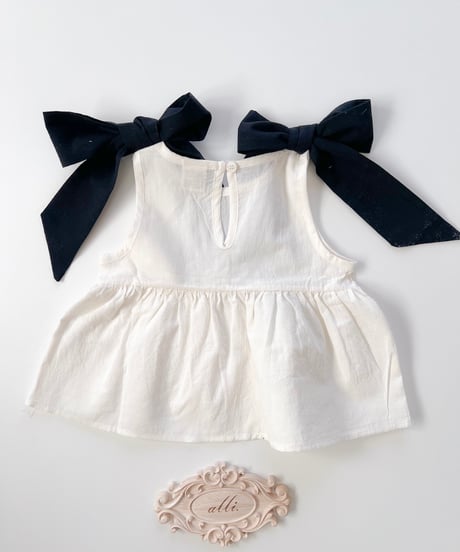即納 bebe nine Roen ribbon blouse