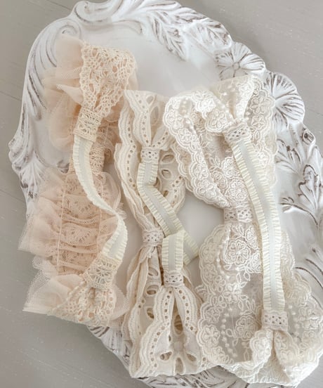 即納 lace Ribbon hair band