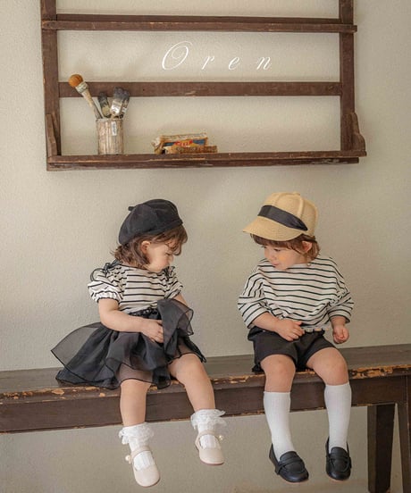 即納OREN  Madelen Stripe top and bottom set