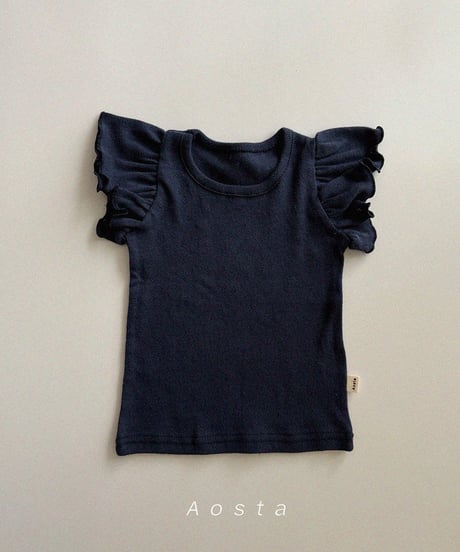 一部即納 aosta Angel frill tee