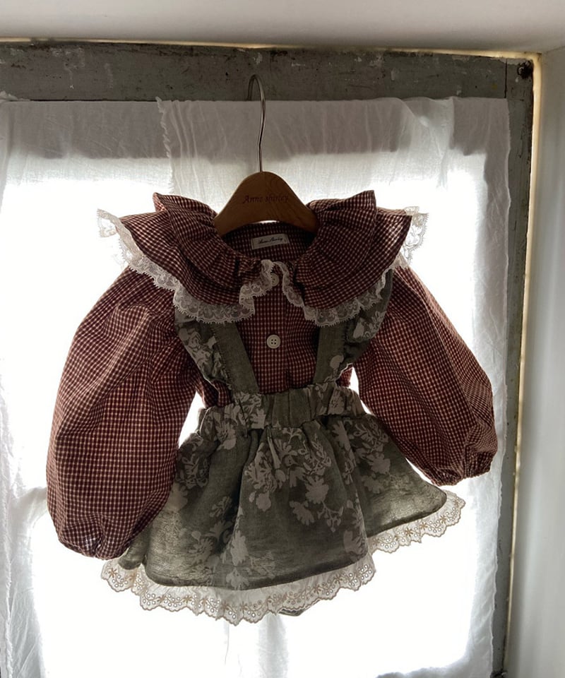 ame　anneshirley アウター　ロンパース 即納 Anne shirley Cotton collar suit | alli.