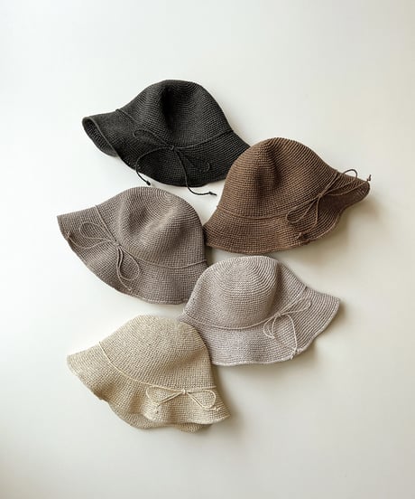 即納paper  ribbon hat