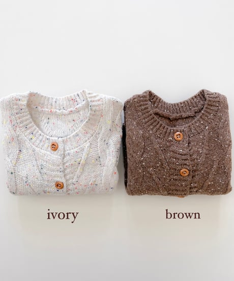 即納marble  Knit cardigan