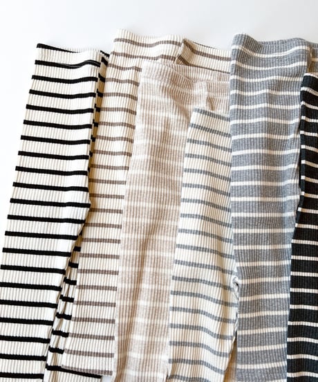 即納stripe leggings