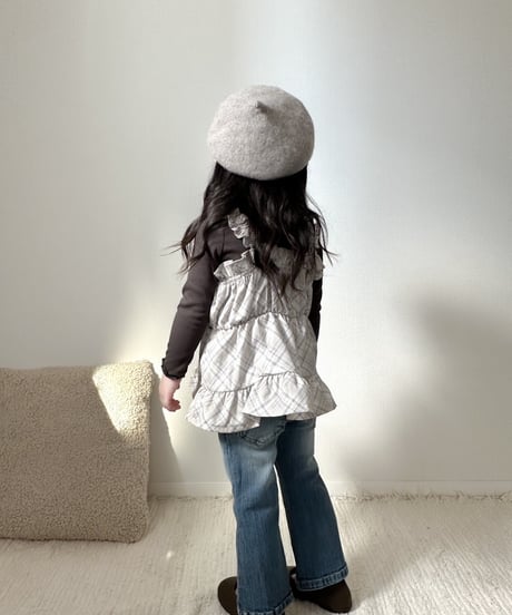 即納Brush boots cut denim