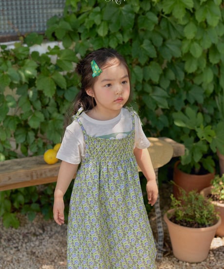 予約 OREN Rosera Smock Strap Dress
