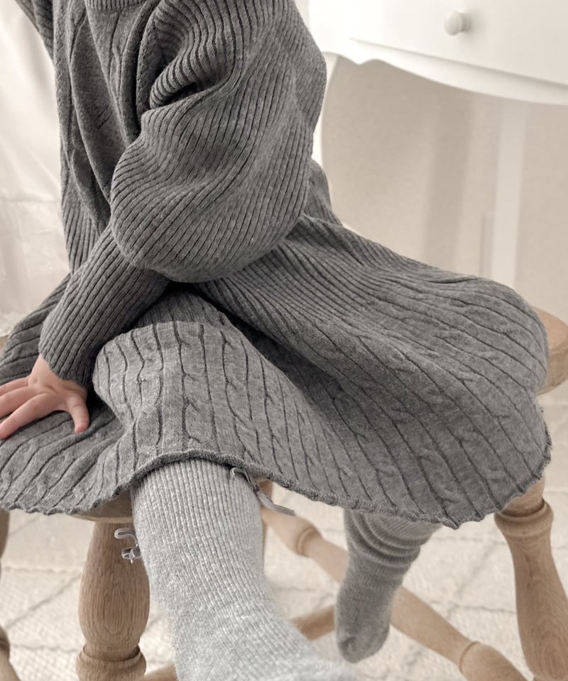 即納cable knit one-piece | alli.