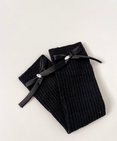 即納 ribbon lib high socks