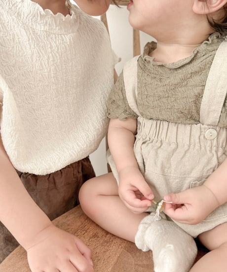 即納nunubiel linen Suspender bloomer