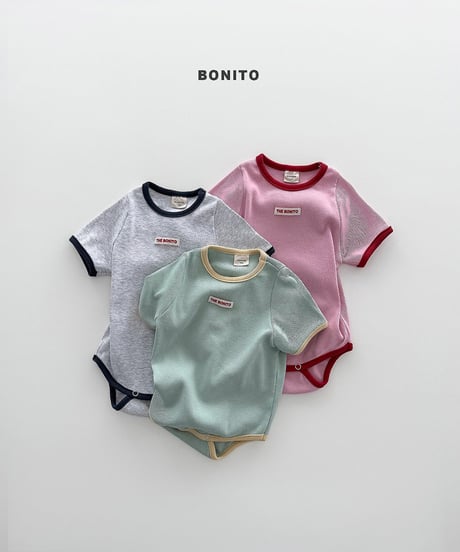 即納 bonito Baby Ribbed Rappa Suit