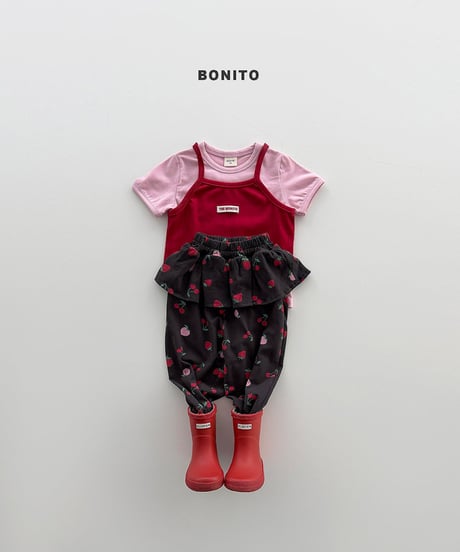 即納 bonito Ribbed Layered Sleeveless Top