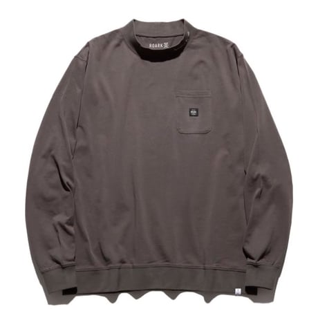 ROARK REVIVAL "LABEL" 9.3oz H/W MOCK NECK L/S POCKET TEE 2COLORS