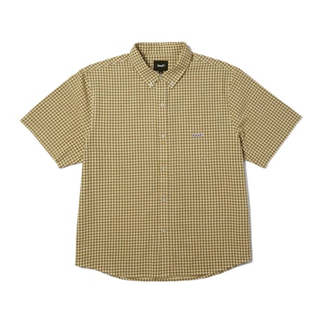 HUF WORLDWIDE "89 MICRO GINGHAM OXFORD SHIRT" 2COLORS