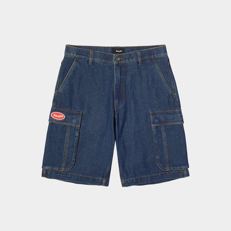 HUF WORLDWIDE "OVAL DENIM CARGO SHORT" 2COLORS