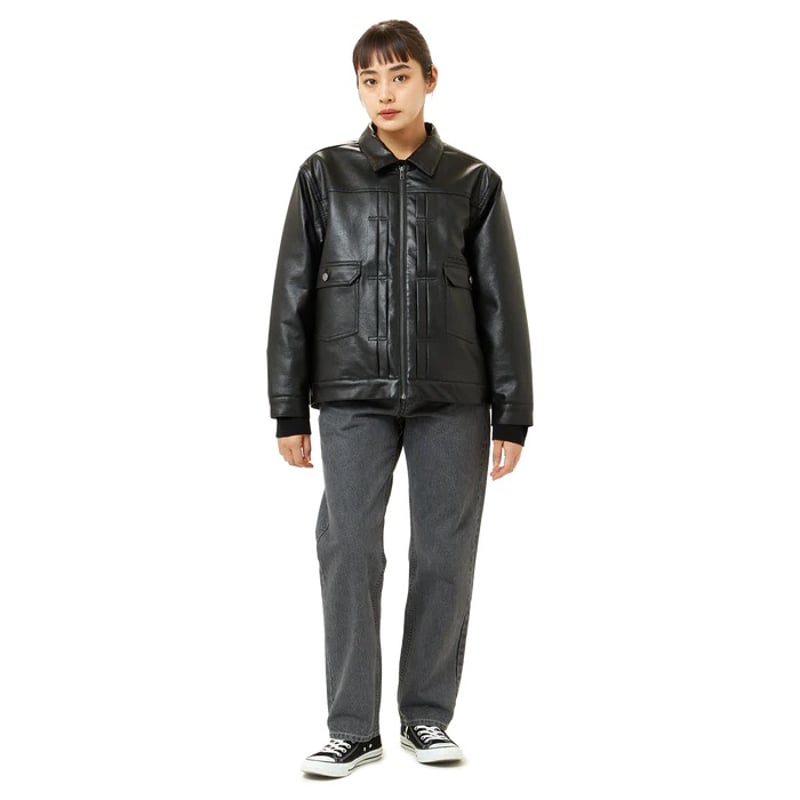 HUF】レザージャケットFRESHIES TRUCKER JACKET
